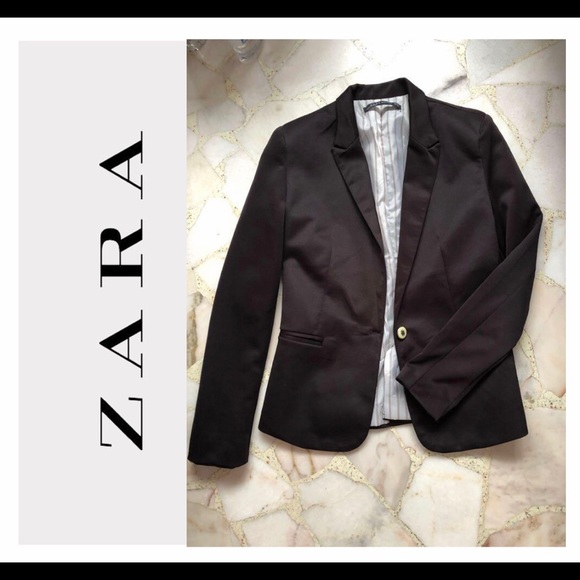 black blazer zara woman